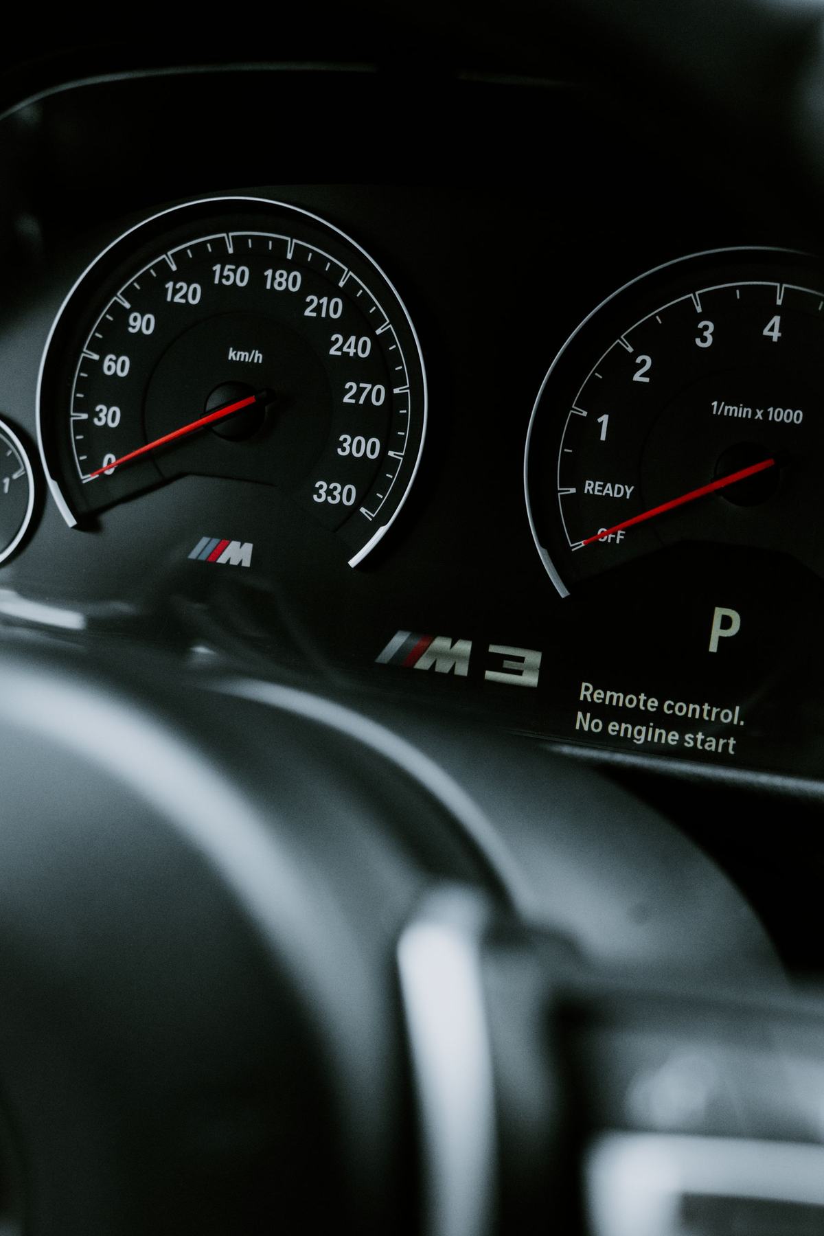 BMW M3 instrument cluster