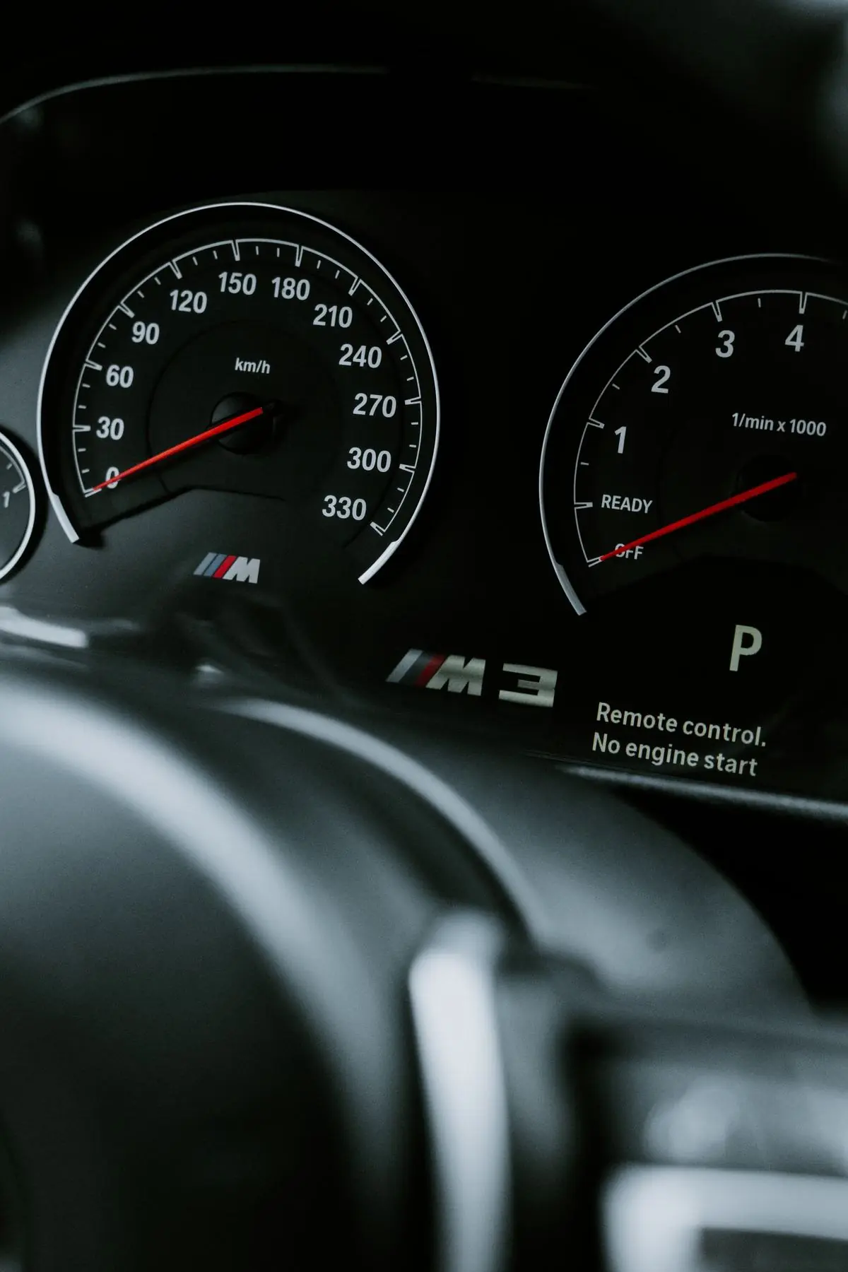 BMW M3 instrument cluster